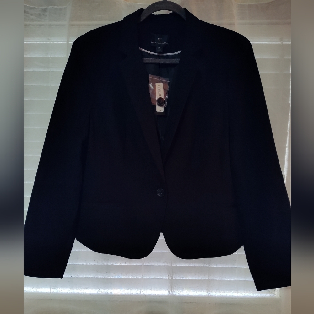 NWT Worthington Women's Black Blazer Size XL
